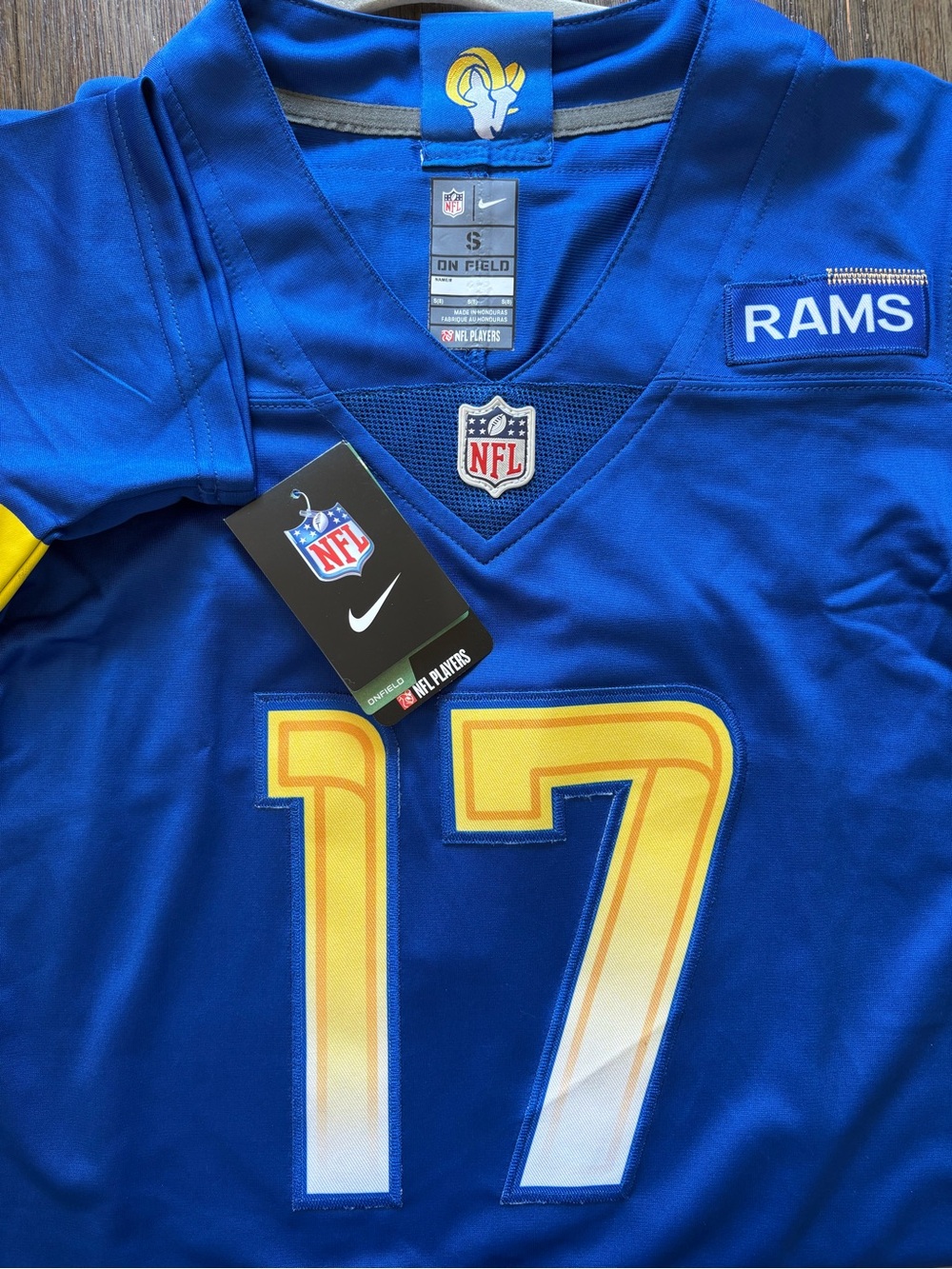 NWT Nike Los Angeles Rams Davante Adams #17 Youth Small Blue NFL Jersey